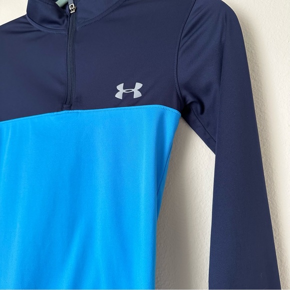 UNDER ARMOUR - Armour Fleece - ¼ Zip - Boys size 7 - Blue - Picture 4 of 10